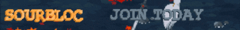 Sourbloc Minecraft server banner