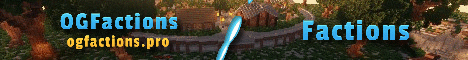 OGFactions Minecraft server banner