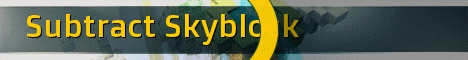 Subtract Towny Minecraft server banner