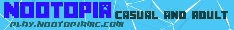 Nootopia Minecraft server banner