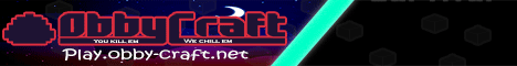 obby-craft Minecraft server banner