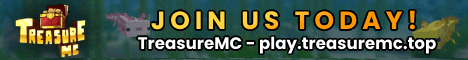 TreasureMC Minecraft server banner