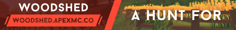 Woodshed Minecraft server banner