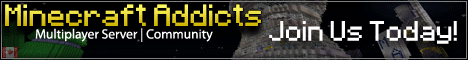 Minecraft Addicts banner Minecraft Addicts Minecraft server banner
