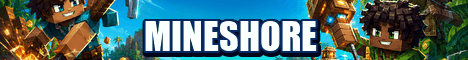 Mineshore Minecraft server banner
