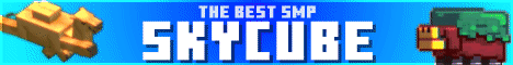 SkyCube banner SkyCube Minecraft server banner