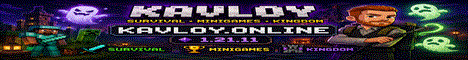 Kavloy Minecraft Server banner