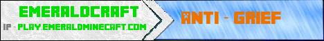 EmeraldCraft Free Fly Minecraft server banner