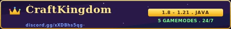 CraftKingdom Minecraft server banner