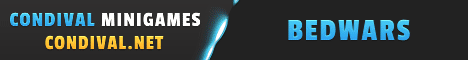 CONDIVAL minigames Minecraft server banner