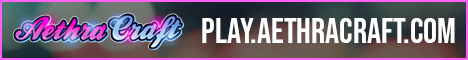 AethraCraft Minecraft server banner
