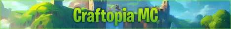 CraftopiaMC Minecraft server banner