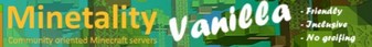 Minetality Vanilla Server banner