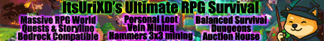 Ultimate RPG Survival Minecraft server banner