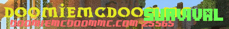 DoomieMcDoomMC Minecraft server banner