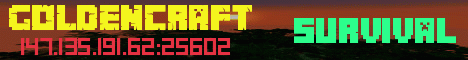 Goldencraft Minecraft server banner
