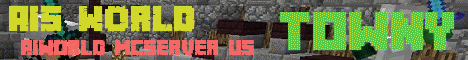 AIs World Minecraft server banner