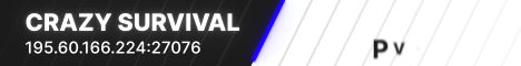 Crazy Survival Minecraft server banner