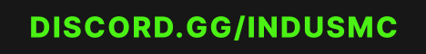 Indusmc Minecraft server banner