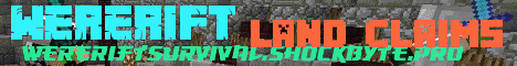 WereRift Survival Minecraft server banner