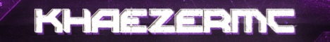 KhaezerMc Minecraft server banner