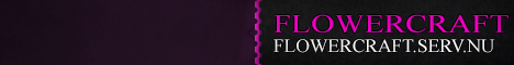 Flowercraft Minecraft server banner
