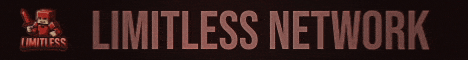 Limitless Network Minecraft server banner