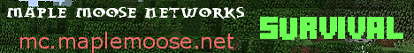 Maple Moose Minecraft server banner