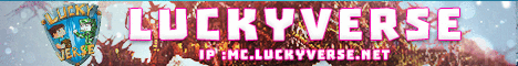 LuckyVerse Minecraft server banner