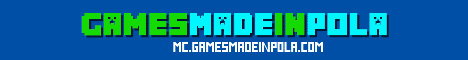 GamesMadeInPola Minecraft server banner