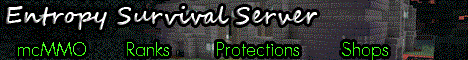 Entropy Survival Server Minecraft server banner