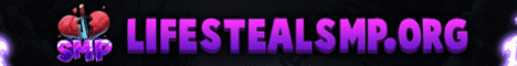 Life Steal SMP Minecraft server banner