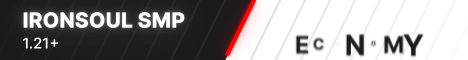 IronSoul SMP Minecraft server banner