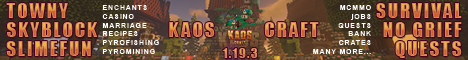 KaosCraft banner