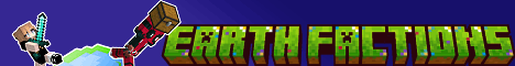 Earth Factions Minecraft server banner