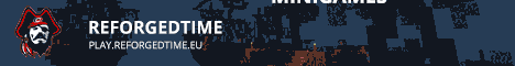Reforged Time Minecraft server banner