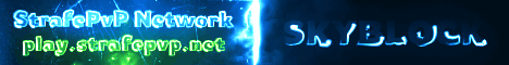 StrafePvP Network Minecraft server banner