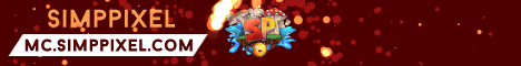 SimpPixel Network Minecraft server banner