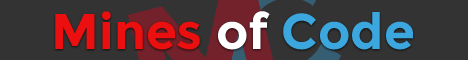 Mines of Code Minecraft server banner