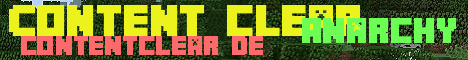 Contentclear Minecraft server banner