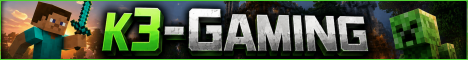 k3-Gaming Minecraft Survival-Banner