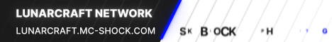 Lunarcraft Network Minecraft server banner