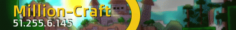 Million-Craft Minecraft server banner