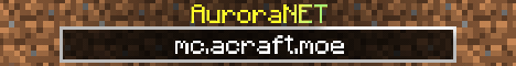 AuroraCraft Minecraft server banner