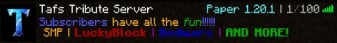 Taf Plays Tribute Server-Banner