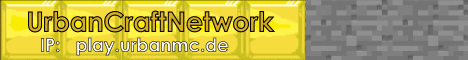 UrbanCraftNetwork Minecraft server banner