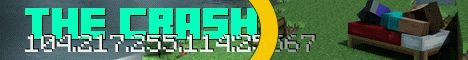 The crash Minecraft server banner