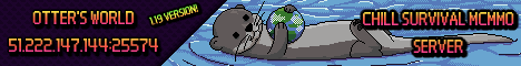 Otters World Minecraft server banner