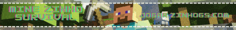 Mine Zinho Minecraft server banner