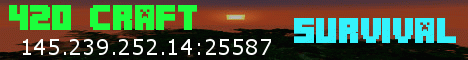 420 Craft Minecraft server banner